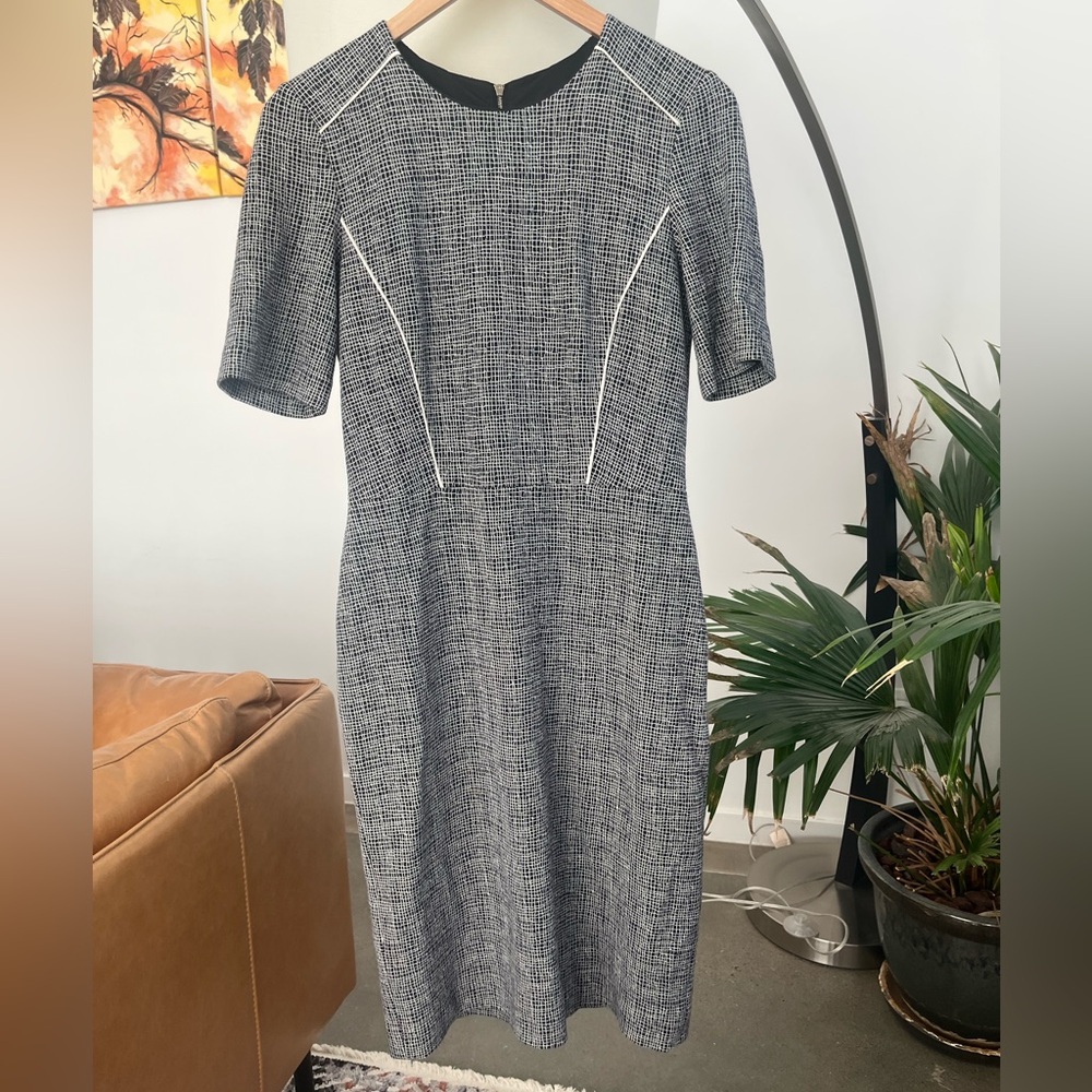 Judith & Charles Wool Blend Midi Dress